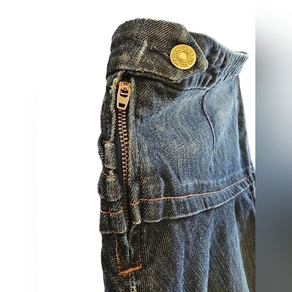 7 for all mankind y2k style jean skirt size 30 - Picture 3 of 6